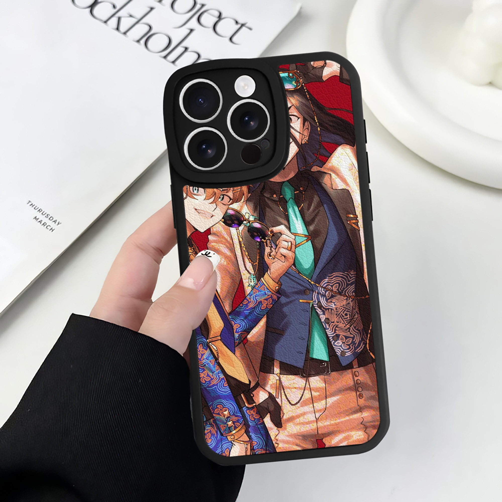 （画像用） 東京リベンジャーズ Tokyo Revengers 【iPhone 16シリーズ対応】シリコンスマホケース（レザー調） 材質：シリコン